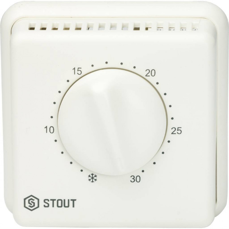 Термостат комнатный проводной TI-N STOUT (с переключателем зима-лето)
