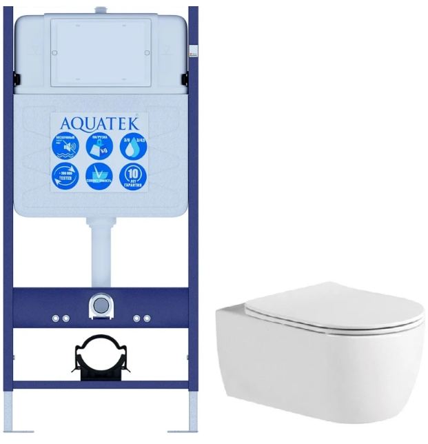 Комплект Set Aquatek Европа new унитаз Aquatek Европа (AQ1106L-00+INS-0000012)