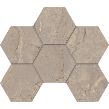 Мозаика BR02 Hexagon 25x28,5 полир.
