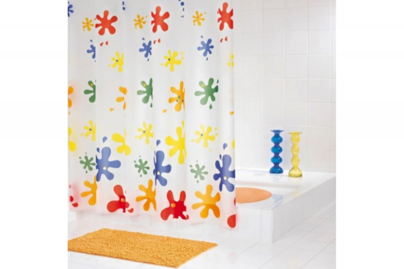 Штора для ванных комнат Splash цветной 180*200