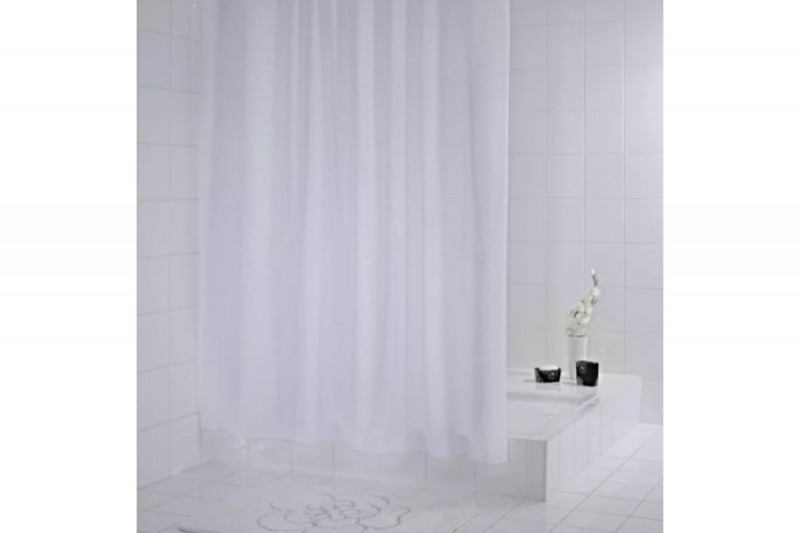 Штора для ванных комнат Diamond белый 180*200