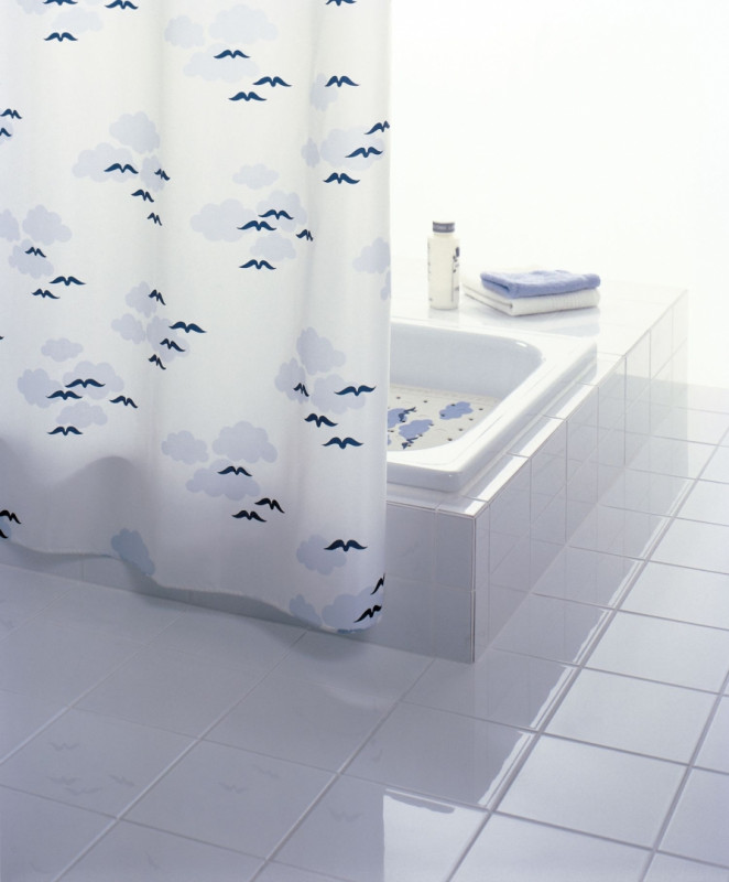 Штора для ванных комнат Helgoland синий/голубой 180*200