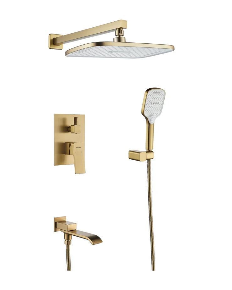 Душевая система 3 в 1, золотой сатин S4035G SHEVANIK