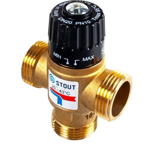 Термостатический смесительный клапан STOUT G 1” M