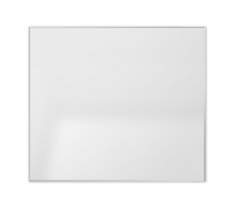 Зеркало настенное AliAs 800х700 в белой раме (алюминевой)