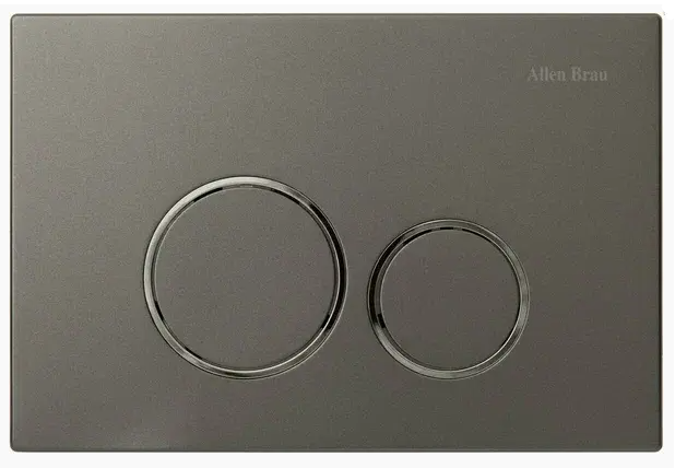 Кнопка смыва пневмо, 9.20001.GR PRIORITY abs графит /хром (333391)