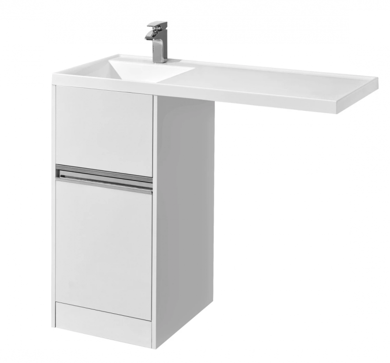 Тумба-умывальник Лондри 40/ 1A72833KLH01L Раковина Лондри 105 левая, бел.1A236001LH010