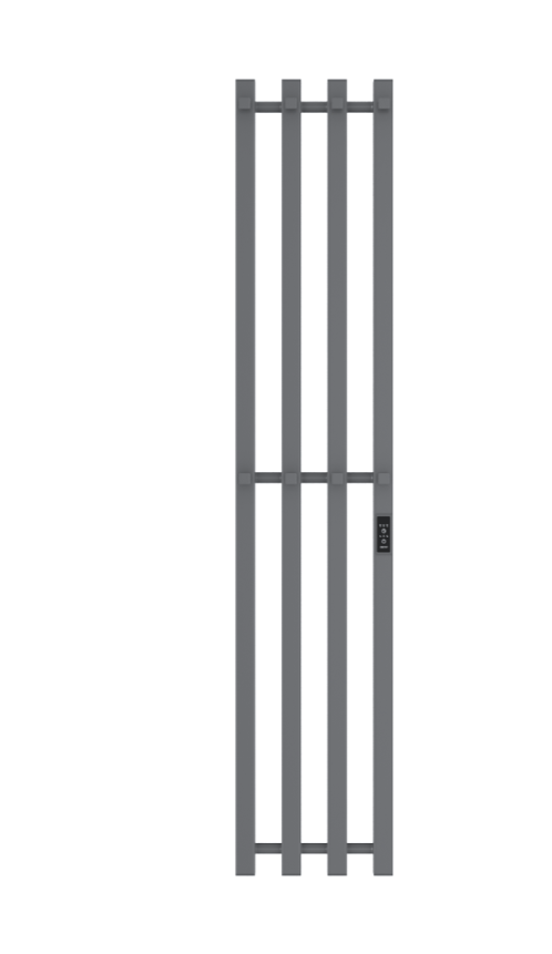 Полотенцесушитель ДВИН X-4 plaza neo 140/18 Электрический (диммер (квадрат) Графит)