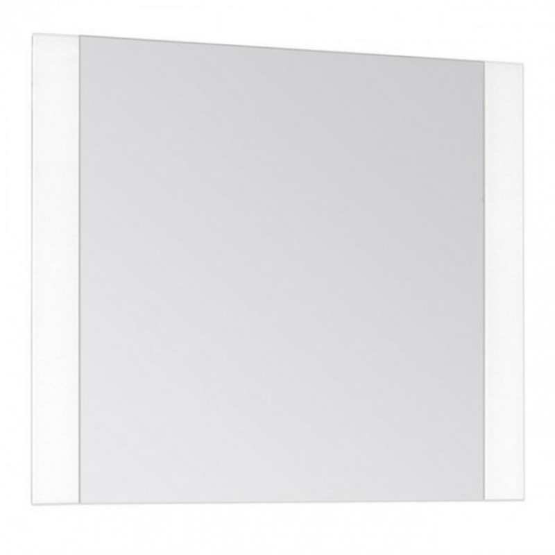 Зеркало "Монако" 100*70 Белый/Белый Лакобель