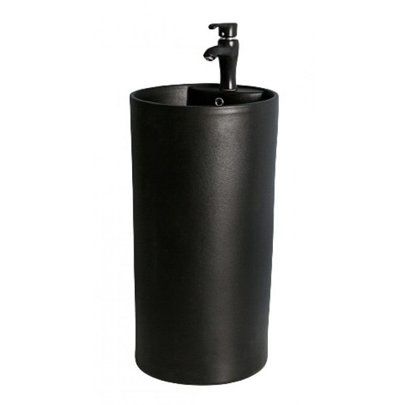 Раковина напольная черная Gid Nb135bg