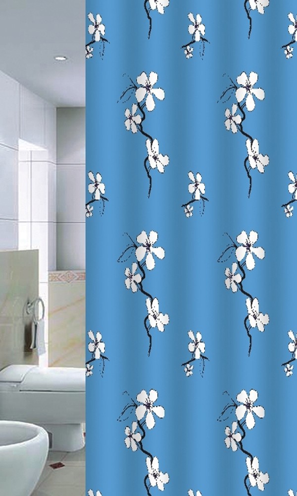 Flower Rain Штора для ванной 180*200 см (ткань полиэстер) (10116140/270415/0006046, Китай)