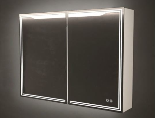 Зеркало-шкаф с подсветкой и подогревом ART&MAX Merano AM-Mer-1000-800-2D-DS-F