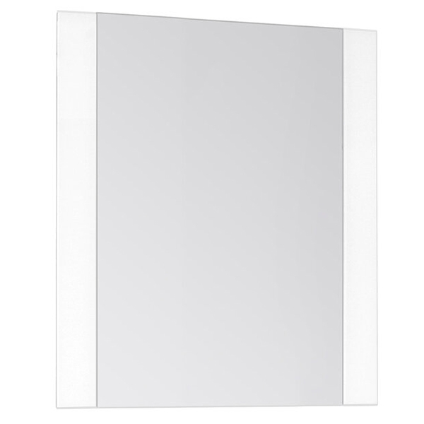 Зеркало "Монако" 80*70 Белый/Белый Лакобель ЗМ8070
