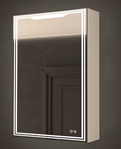 Зеркало-шкаф с подсветкой и подогревом ART&MAX Merano AM-Mer-500-800-1D-L-DS-F, левое открытие