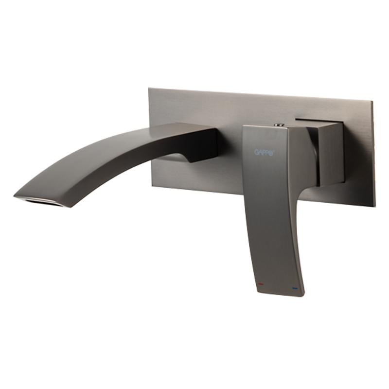 Смеситель для раковины Gappo G1007-29 оружейная сталь