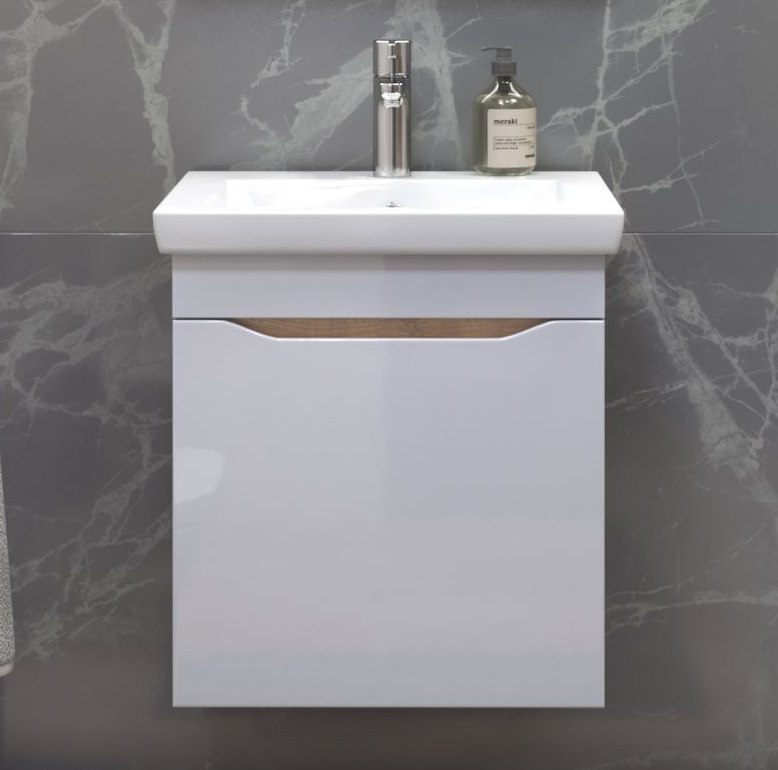 Тумба под раковину Grani 500-0-1 (Como 50) навесная дуб золотой