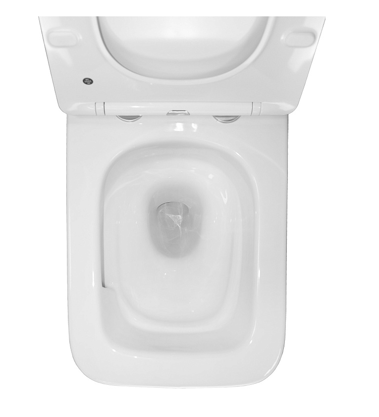 Унитаз подвесной безободковый торнадо Azario Boca AZ-2002-UQ3 (тонкое сиденье)