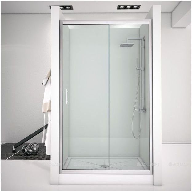 NAA6422 Складная дверь Alfa (1000х2000) стекло прозрачное хром (210022)