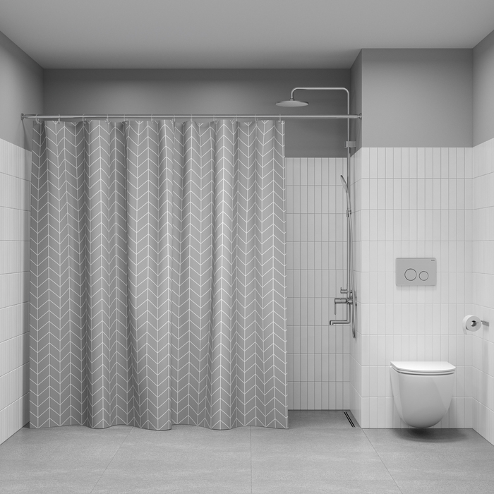 Штора для ванной IDDIS 200x240 см, полиэстер BD06P24i11