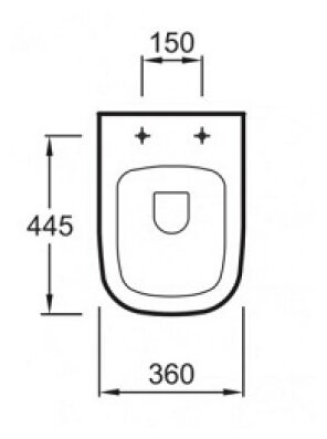 E20142-00 cиденье для унитаза VOX тонкое с механизмом плавное опускание (белый)