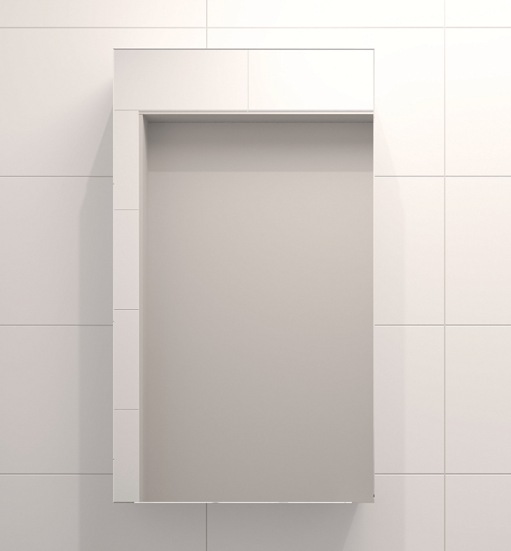 Зеркало-шкаф DIWO Архангельск 40, универсальное, белое, AH2304Z