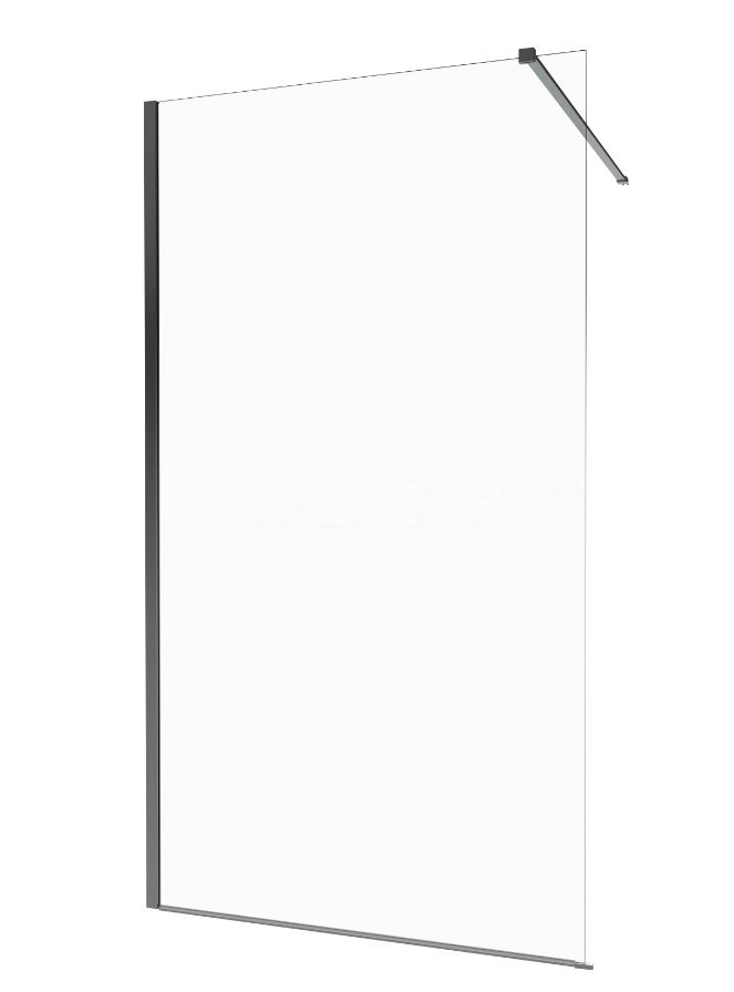 Душевая перегородка Triton Плано 200х80 см, хром глянец