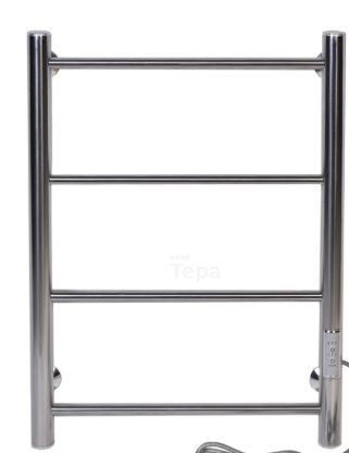 Полотенцесушитель электрический ТЕРА 40х60 ПСК-09-14д (рег. тем., скр.подкл., телескоп.держатели)