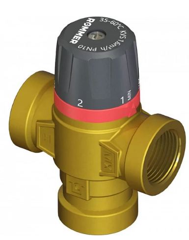 Клапан термостатический Rommer RVM-0111-164320 для систем отопления и ГВС 3/4" ВР 20-43