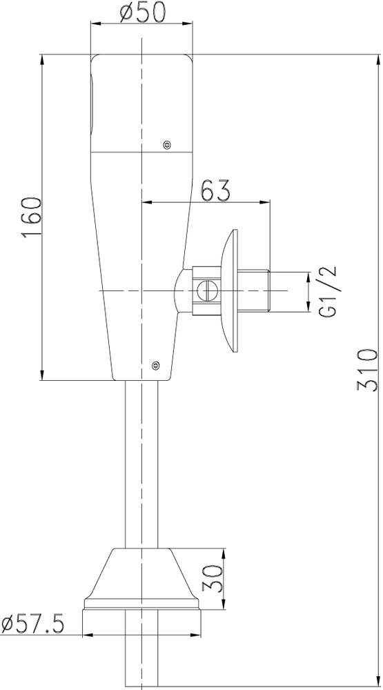 Смывное устройство Lemark Project LM4654CE для писсуара бесконтактное (сенсорное)