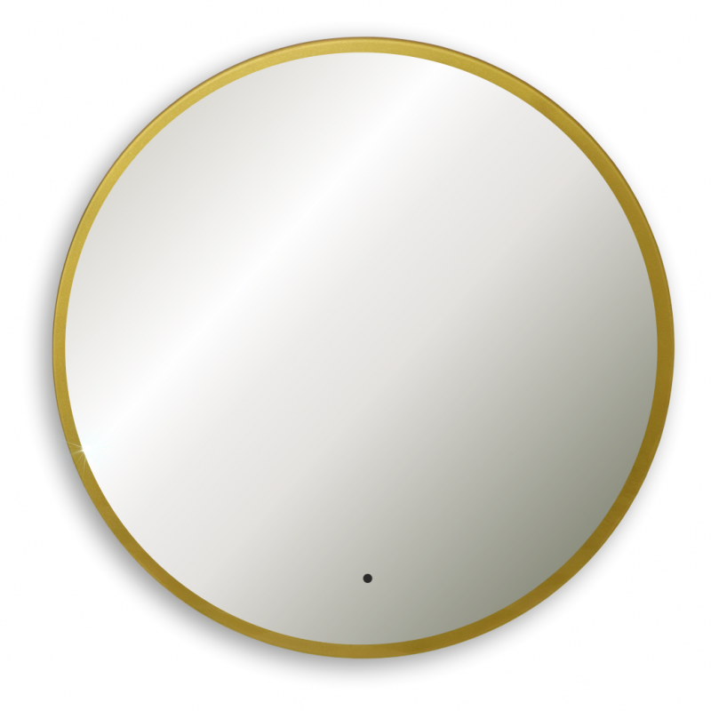 Зеркало AZARIO Monaco-GOLD d770 бесконтактный сенсор, золотая рамка (LED-00002766)