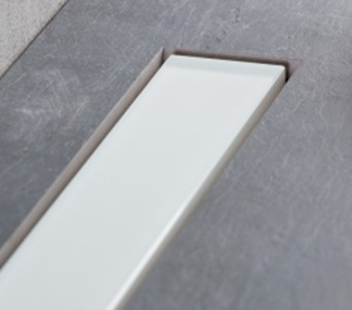 Confluo Frameless Line 450 White Glass