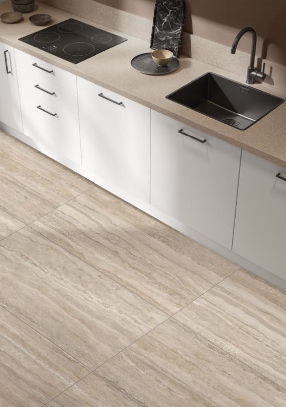 Плитка CityStone Травертин Линейный Матовый R10A Ректификат 60X60