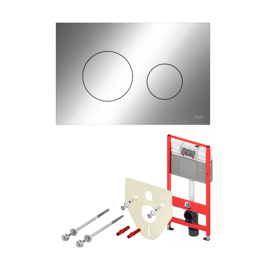 Инсталляция TECE Base 2.0 с панелью смыва Loop хром глянцевая, комплект K440921