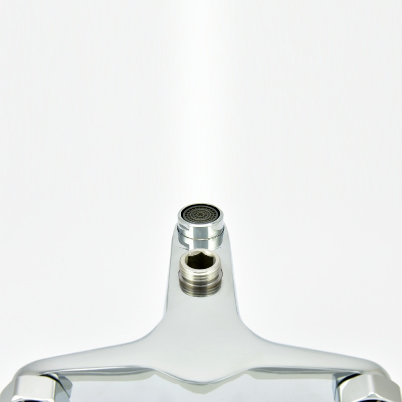 Смеситель ванно-душевой одноручный Juguni с металлическим шлангом и хром. лейкой, JGN0210, коротки
