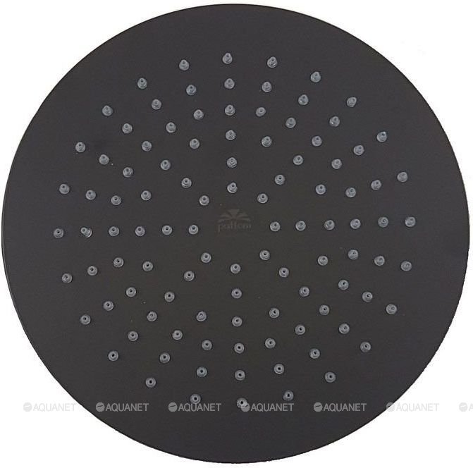 Верхний душ d.225 мод. ZSOF074NO MASTER, антикальций, кругл.черный матовый (229224)