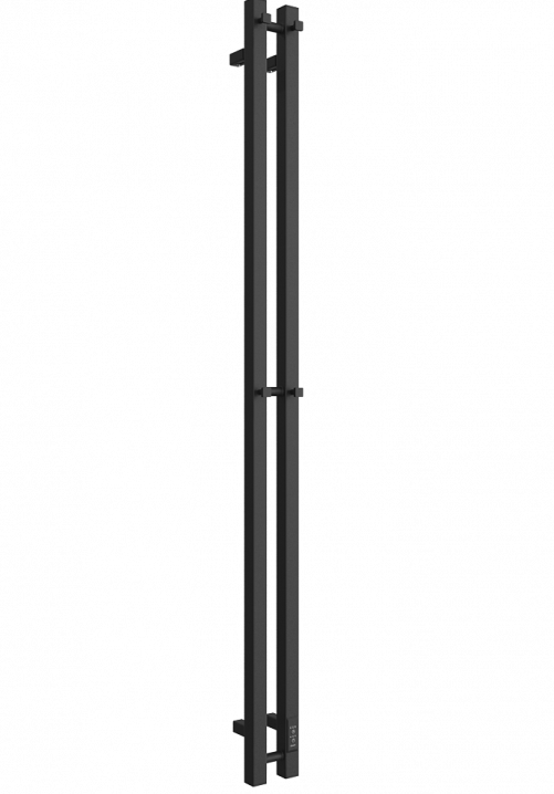 Полотенцесушитель ДВИН X-2 plaza neo 160/8 электро (Кдиммер квадрат) черный мат.
